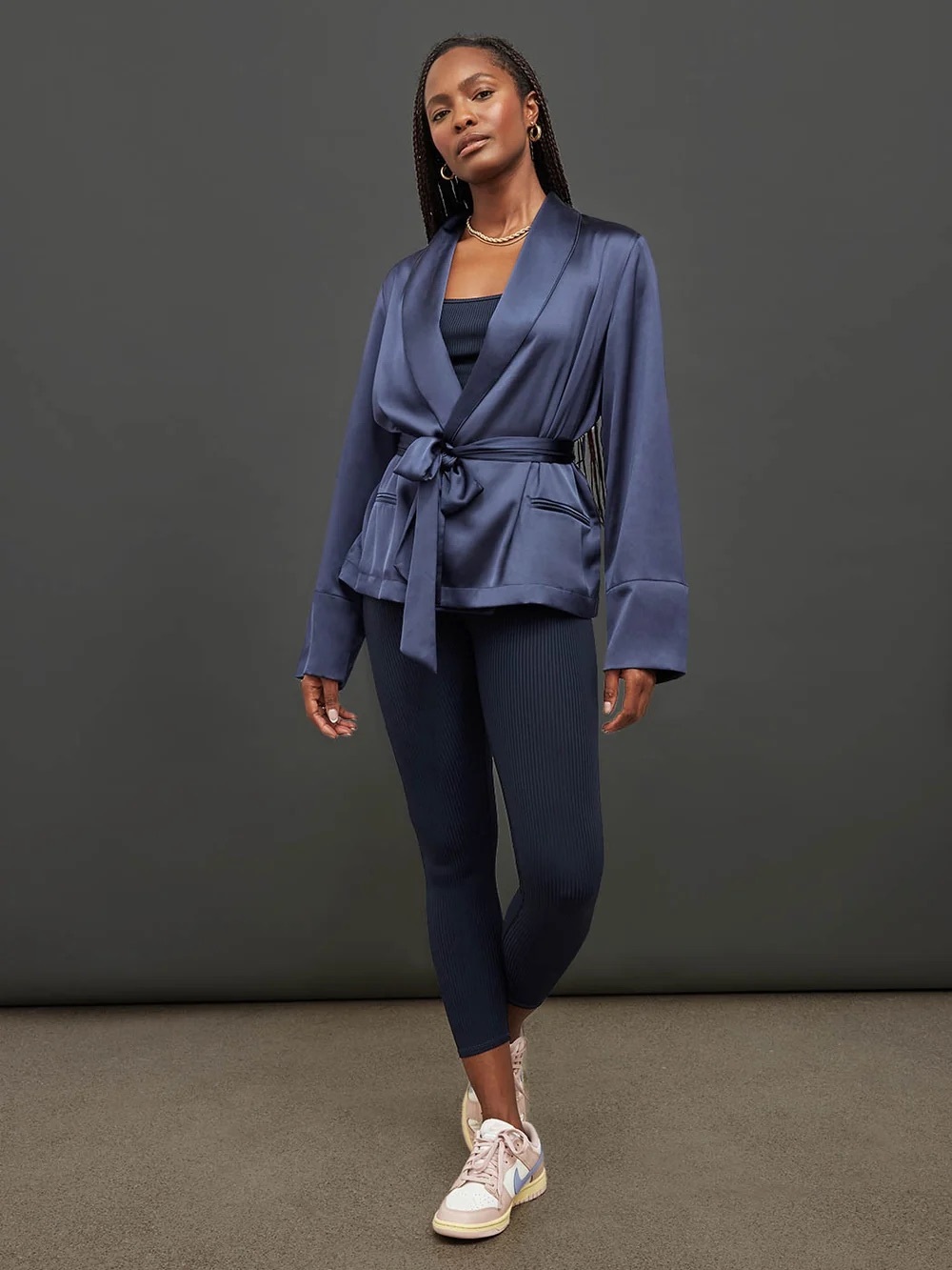 Carbon38 Satin Smoking Jacket